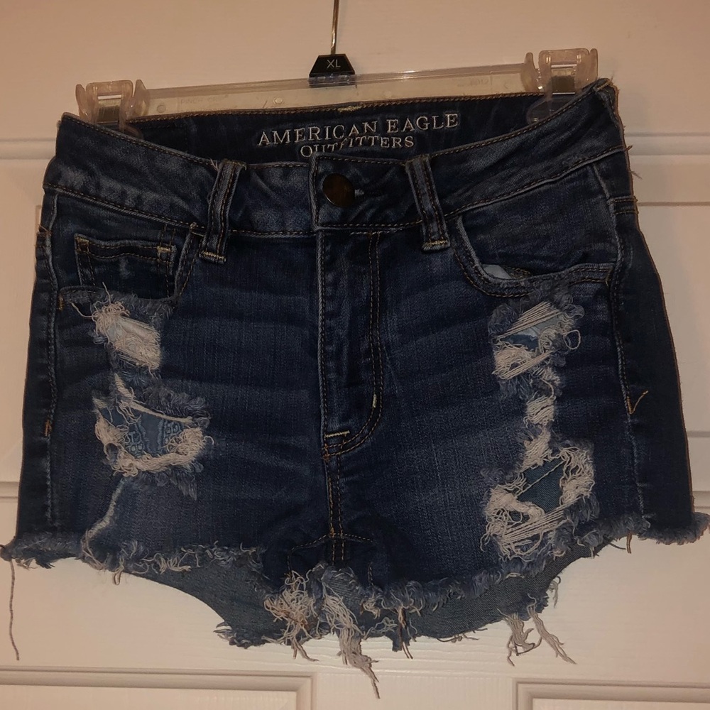 Denim Distressed Shorts (Good Condition)